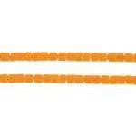10/0 2-Cut Beads, Opaque Light Orange Strung - Image 3