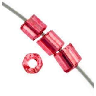10/0 2-Cut Beads, Silver Lined Light Red - Image 3
