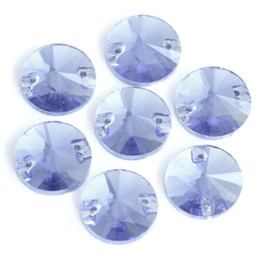 16mm Rivoli Multiple Colours, Sew On, Glass Gem (Sold in Pair) - Image 10
