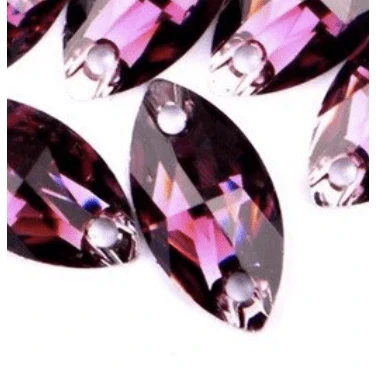 7*12mm Mini Navette Resin Gem, sew on (Sold in 12 pcs) - Image 11