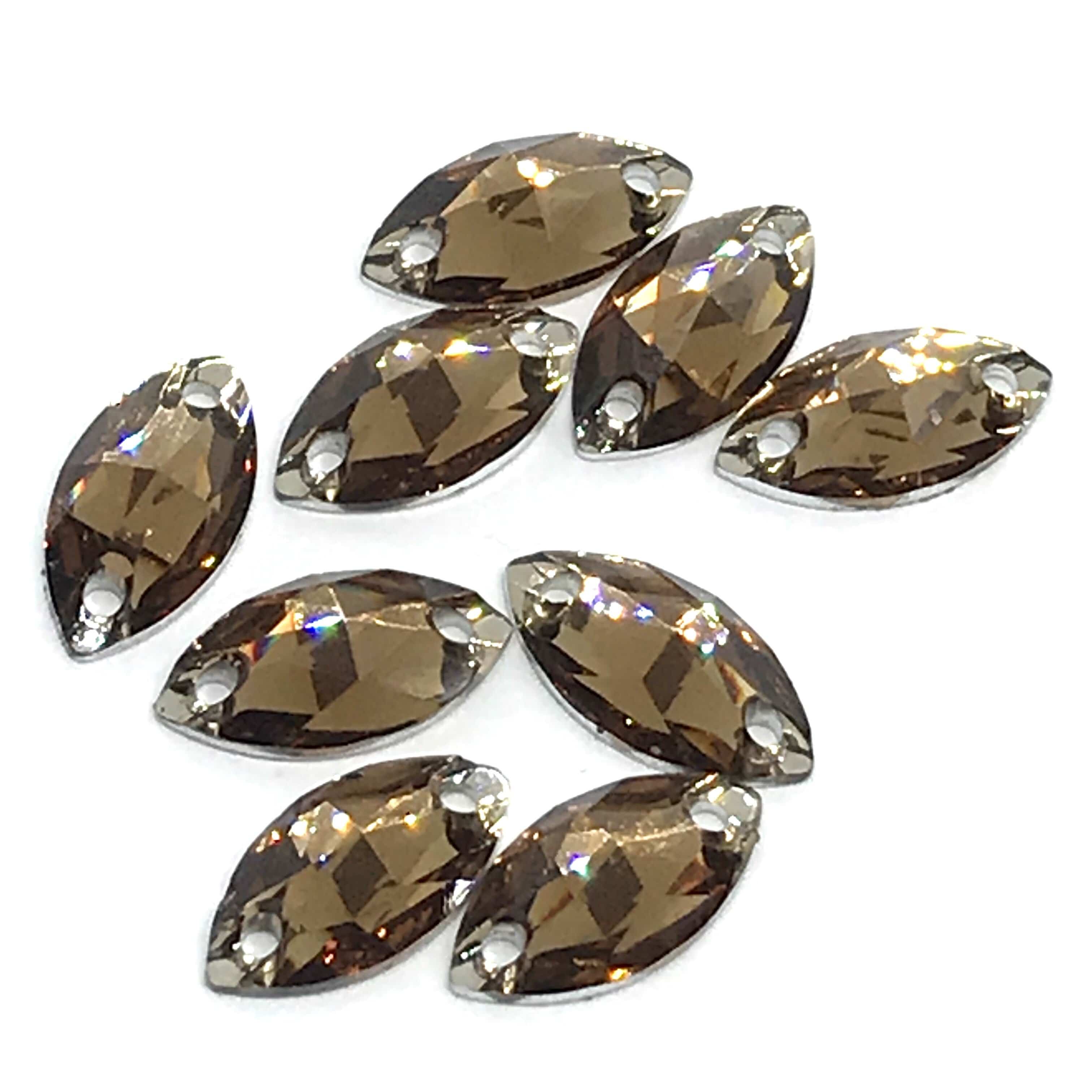 7*12mm Mini Navette Resin Gem, sew on (Sold in 12 pcs) - Image 9