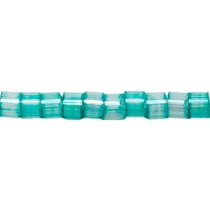 Delica 11/0 RD Aqua Green AB Silk Inside Dyed (1869v) - Image 3